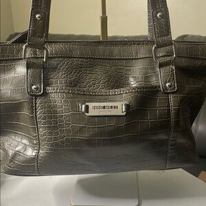 Nine West Croc-Embossed Tote Bag